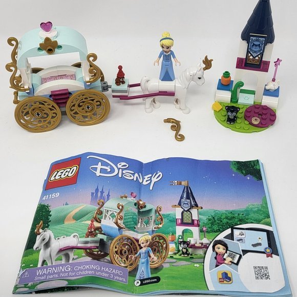 LEGO Disney 41159 Cinderellas Carriage Ride with Manual No Box!‎ 87 Pieces - Picture 1 of 6